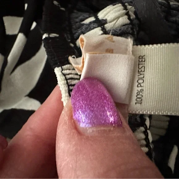 Black and White Patterned Women's Jumpsuit - Picture 5 of 7